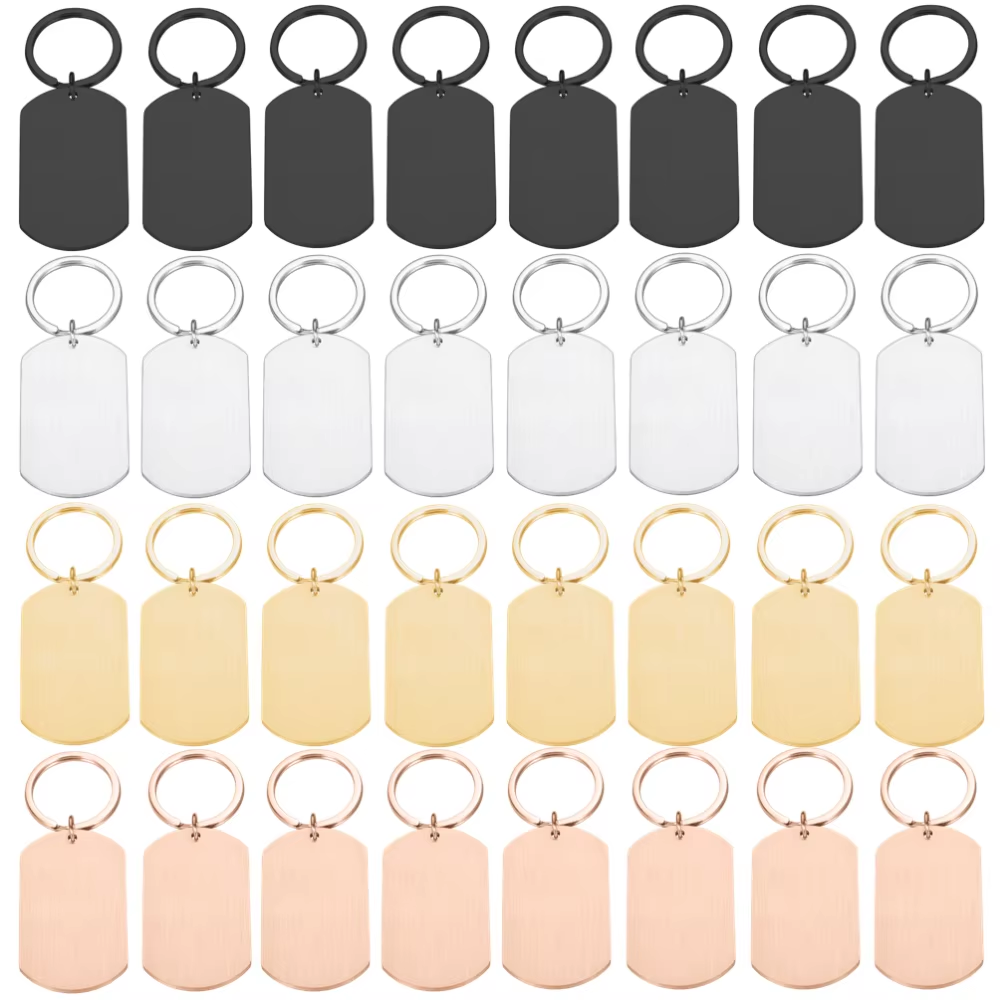 Men'S Fashion Gold Chain - 10PCS 사용자 정의 금속 태그 키
