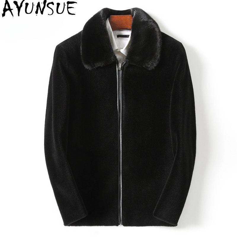 Men'S Fashion Zipper Jacket - 아윤수 캐주얼 100% 울 남성 코트