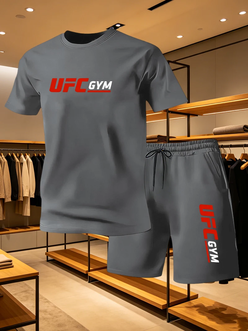 Quality Men'S Fashion - 남성 패션 티셔츠 반바지 UFC 캐주얼