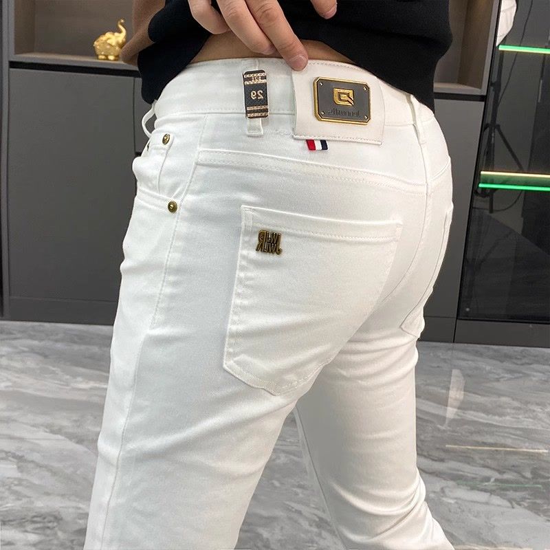 Men'S Fashion Jeans And Boots - 화이트 진 남성 유럽 상품 2025