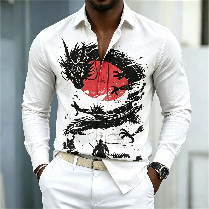 Men'S Fashion And Style - 2026 신상 남성 셔츠 화이트 블랙