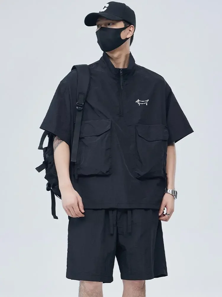 Men'S Fashion Golf Clothing - 남성용 골프 세트 투피스 골프 셔츠