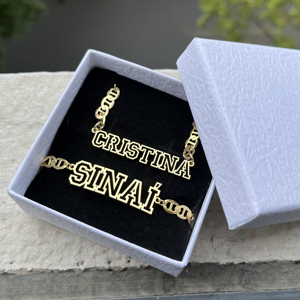 Men'S Fashion Gold Chain - DUOYING 커스텀 이름 할로우 목걸이, 힙합