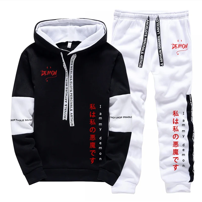 Men'S Fashion Outfits - 2026 신상 후드티와 스웨트팬츠 2종 세트