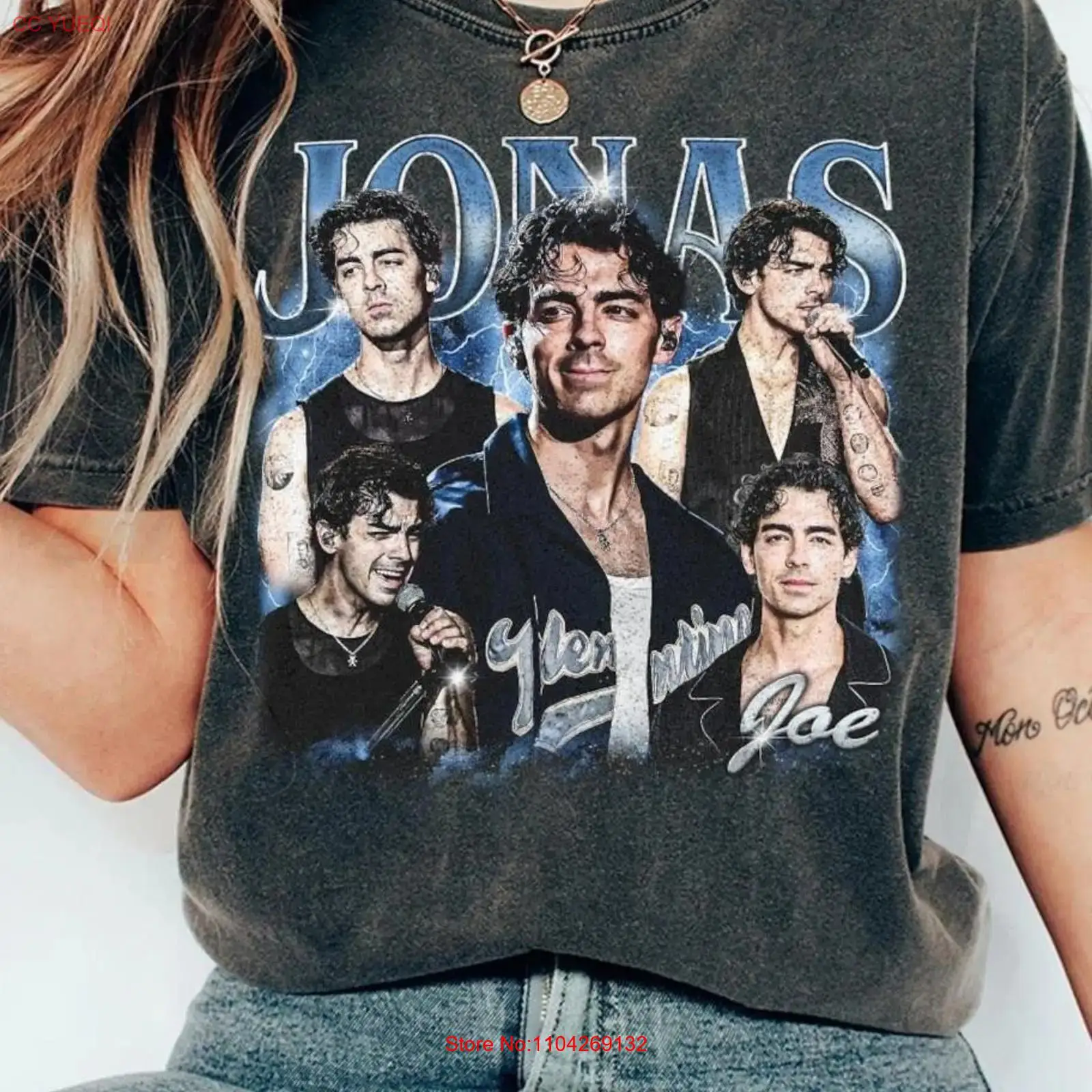 Mens Fashion In The 90S - Joe Jonas Bootleg 90s 빈티지 티셔츠