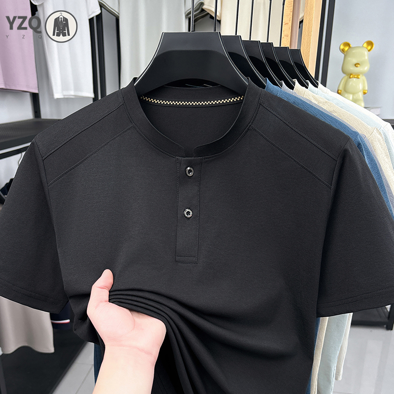 2026 패션 남성 헨리넥 티셔츠 심플 버튼 플래킷 디 - Men'S Fashion And Style 리뷰 및 가격