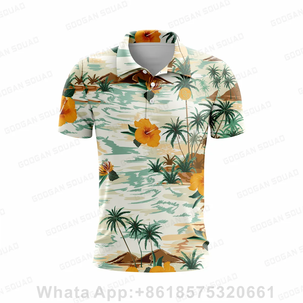 2023 신상 여름 하와이 스타일 남성 폴로셔츠 캐주얼 - Men'S Fashion Golf Clothing 리뷰 및 가격