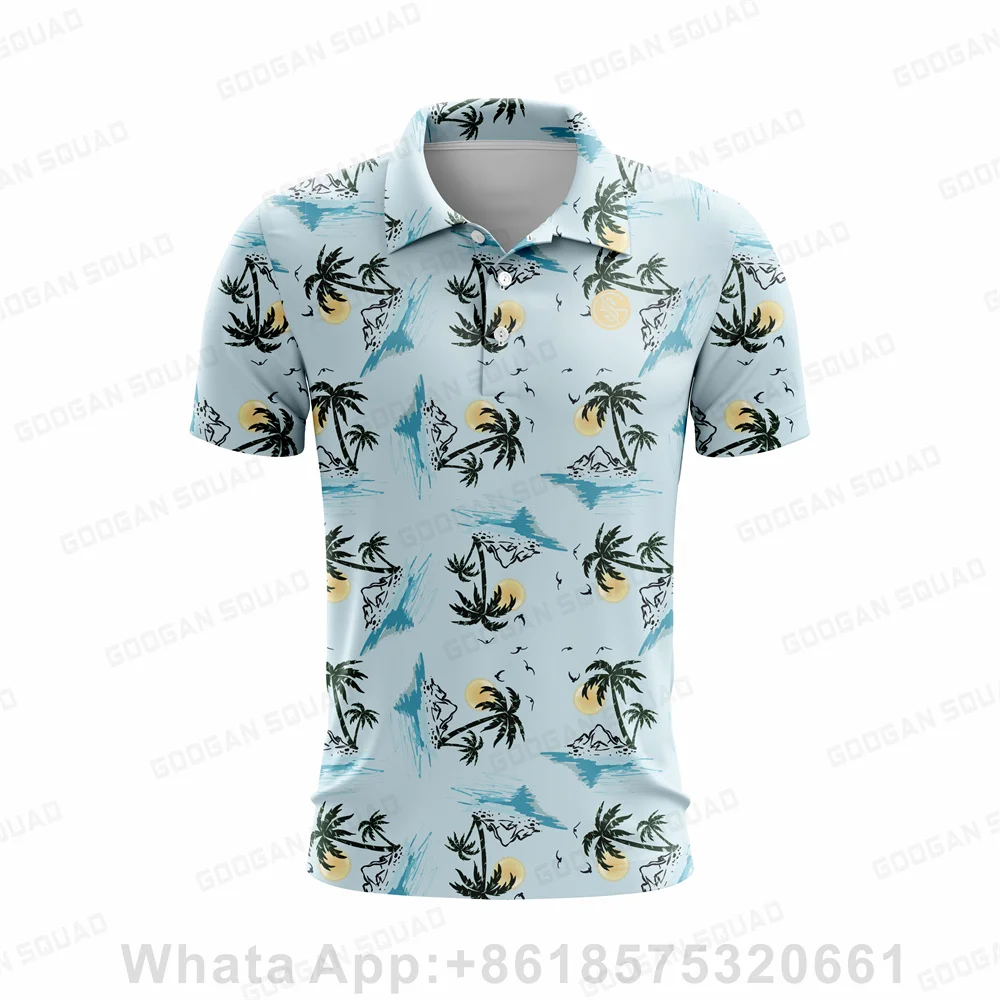 2023 신상 여름 하와이 스타일 남성 폴로셔츠 캐주얼 - Men'S Fashion Golf Clothing 리뷰 및 가격