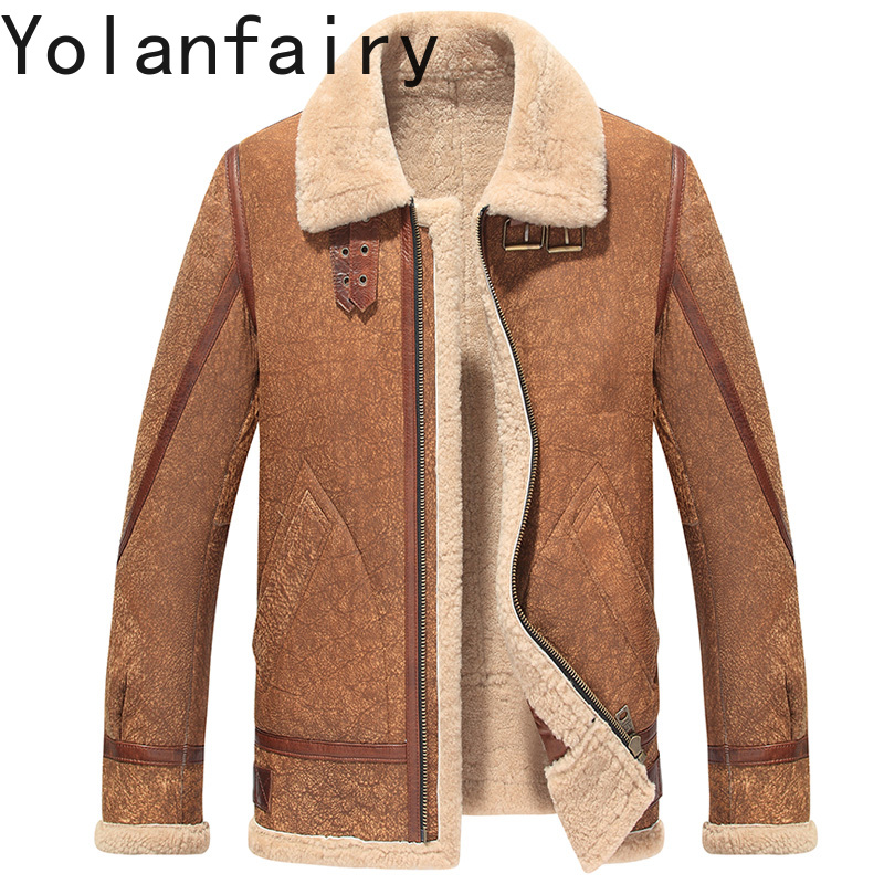 YOLANFAIRY 남성용 진짜 가죽 재킷 겨울 따뜻한 - Men'S Fashion Zipper Jacket 리뷰 및 가격