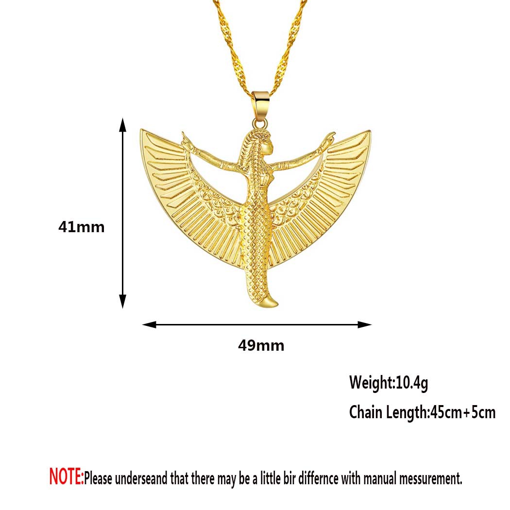 QIAMNI 이집트 여신 이시스 펜던트 목걸이 고대 이 - Men Fashion Egypt 리뷰 및 가격