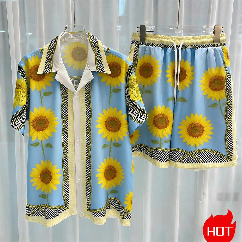 디지털 프린트 남성 세트 패션 투피스 반바지 세트 고품 - Quality Men'S Fashion 리뷰 및 가격
