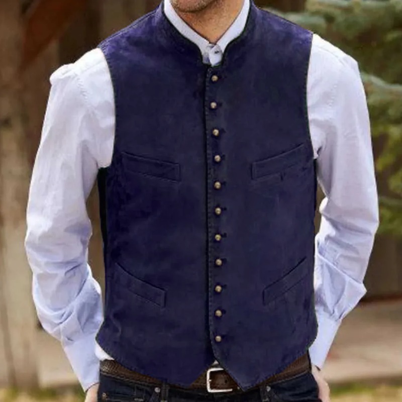 남성 조끼 커피 스웨이드 벨벳 싱글 버튼 조끼 결혼식  - Formal Waistcoat Vest 리뷰 및 가격