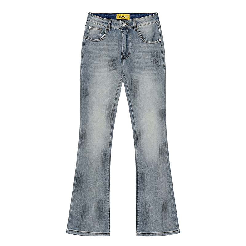 26FW GUAPI 청바지 아메리칸 스트리트 워시드 마 - Men'S Fashion Jeans And Boots 리뷰 및 가격