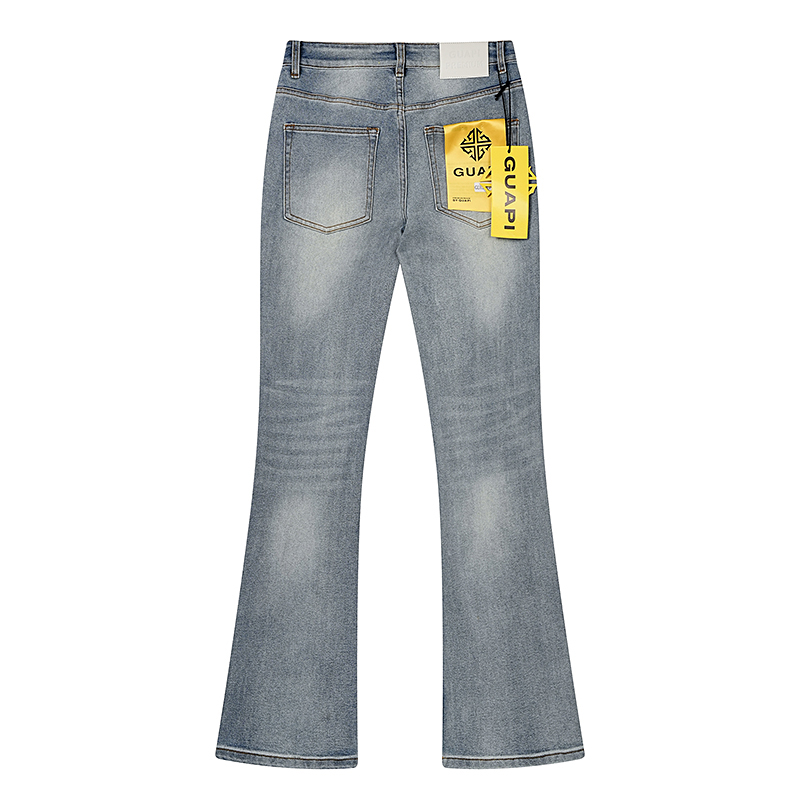 26FW GUAPI 청바지 아메리칸 스트리트 워시드 마 - Men'S Fashion Jeans And Boots 리뷰 및 가격