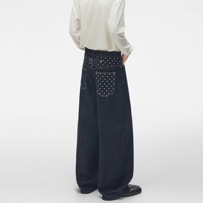 가을 디자인 스타 프린트 로우 데님 블루 진 남성 여성 - Men'S Fashion Jeans And Boots 리뷰 및 가격