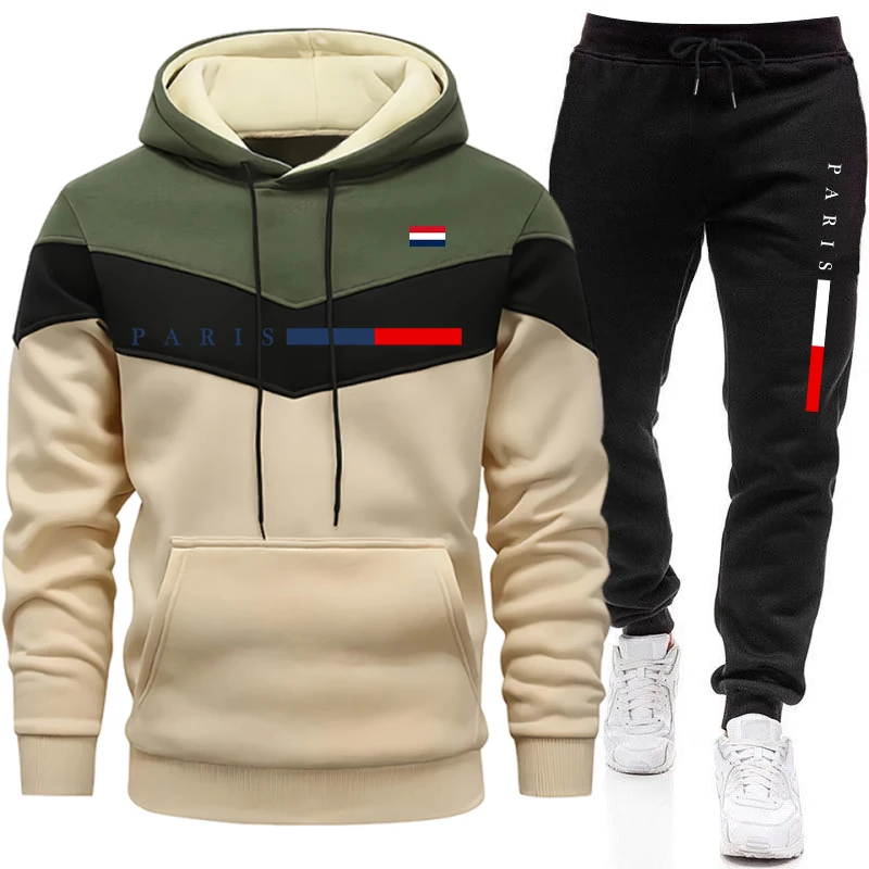 도시 캐주얼 패션 후드티 스포츠웨어 파리 프린트 풀오버 - Mens Fashion Urban 리뷰 및 가격