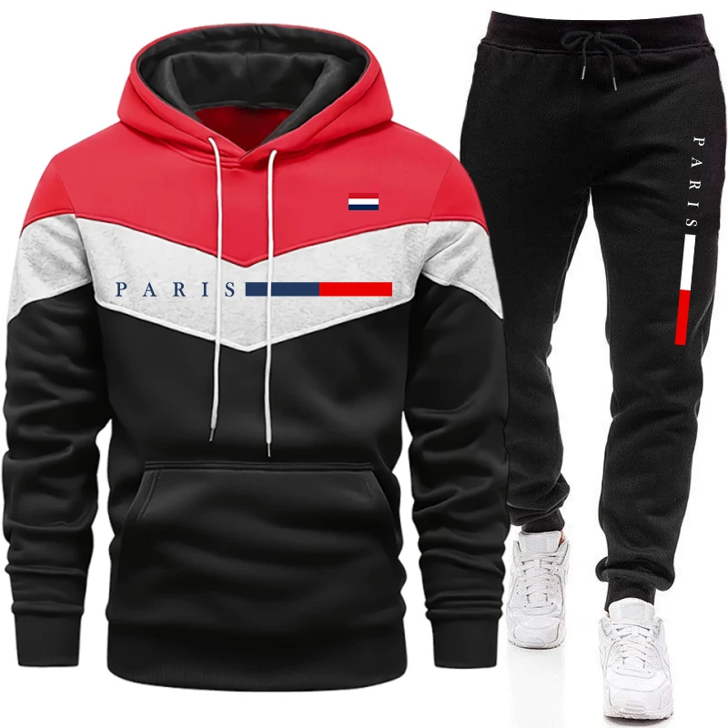 도시 캐주얼 패션 후드티 스포츠웨어 파리 프린트 풀오버 - Mens Fashion Urban 리뷰 및 가격