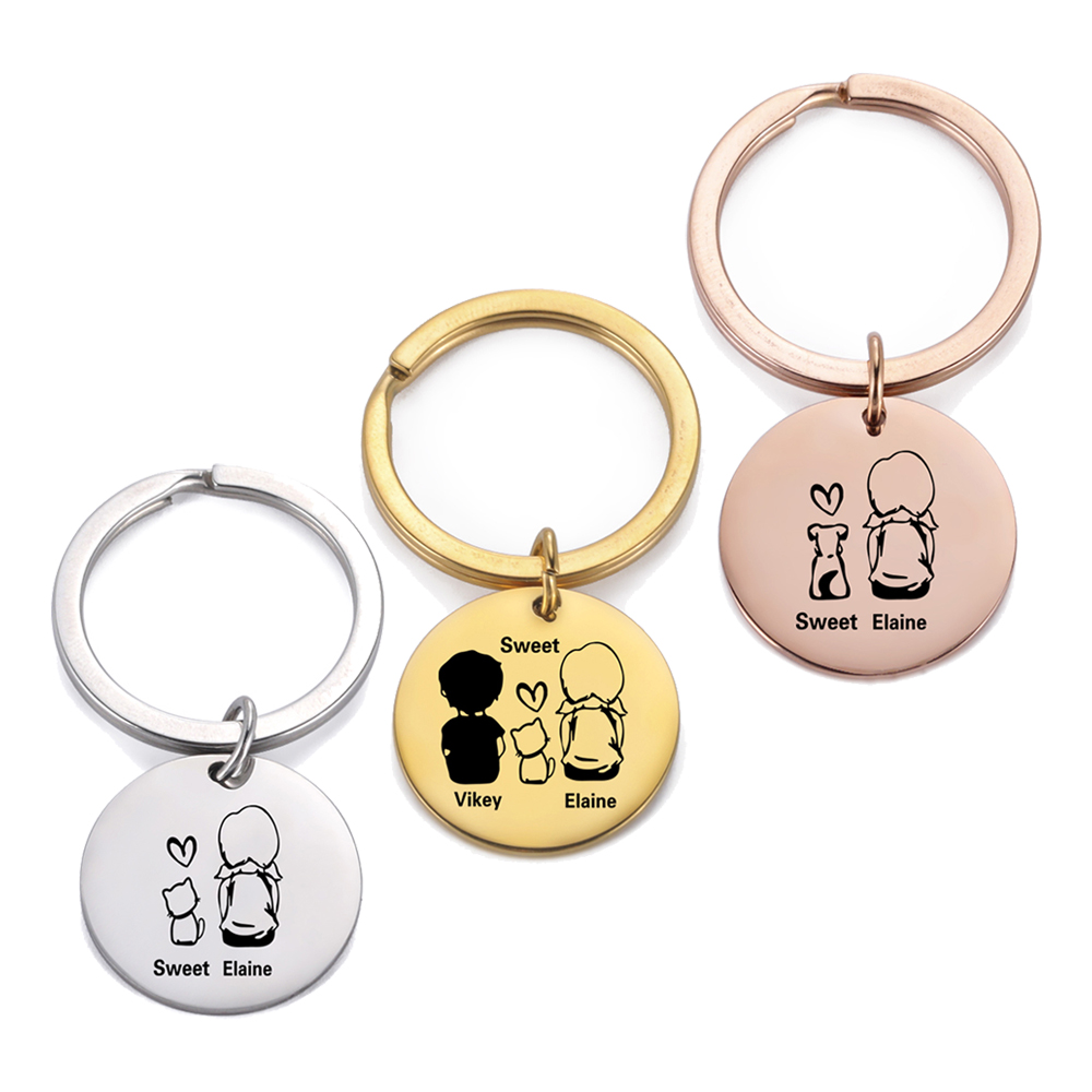 가족 맞춤형 키체인, 이름 각인 키링, 스테인리스 스틸 - Men'S Fashion Gold Chain 리뷰 및 가격