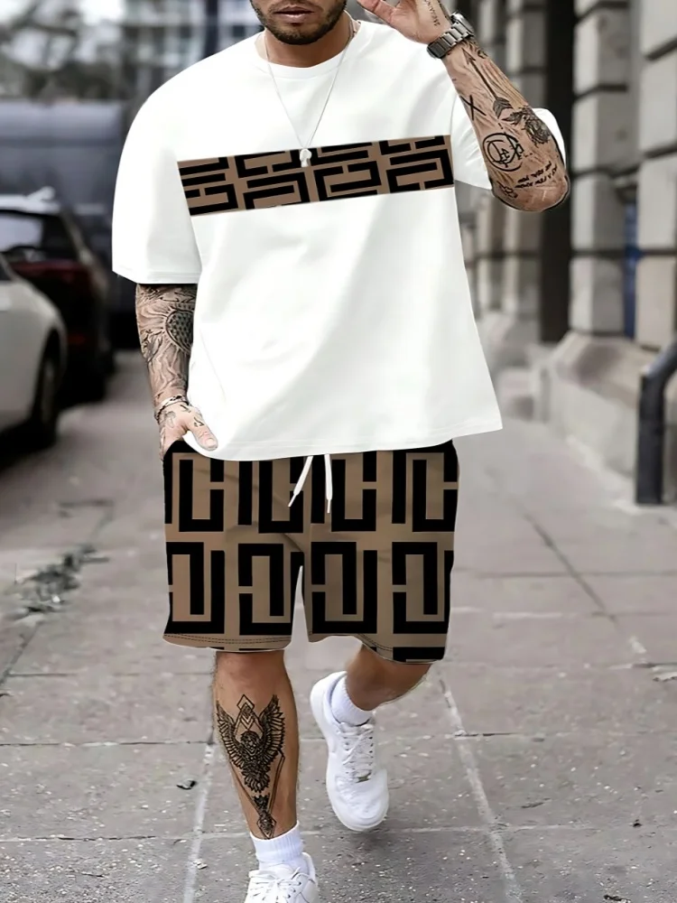 통기성이 좋고 캐주얼한 패션 3D 프린팅이 적용된 여름 - Men'S Fashion And Style 리뷰 및 가격