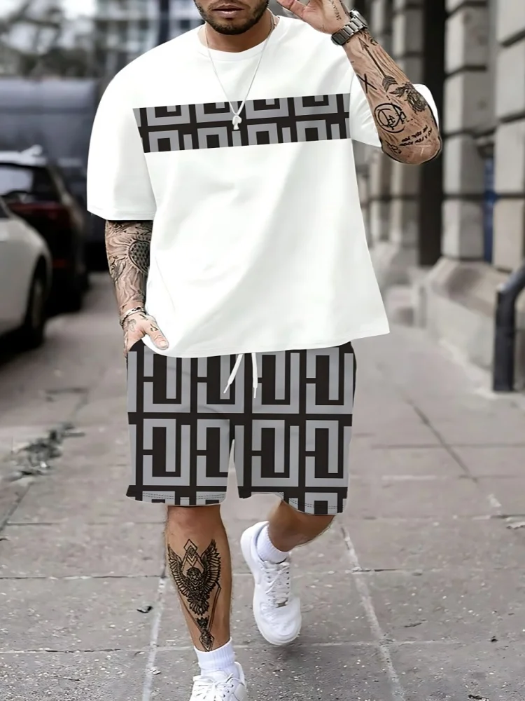 통기성이 좋고 캐주얼한 패션 3D 프린팅이 적용된 여름 - Men'S Fashion And Style 리뷰 및 가격