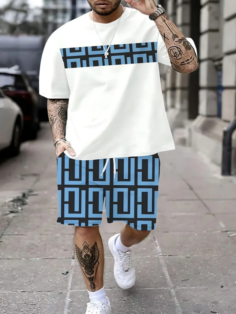 통기성이 좋고 캐주얼한 패션 3D 프린팅이 적용된 여름 - Men'S Fashion And Style 리뷰 및 가격
