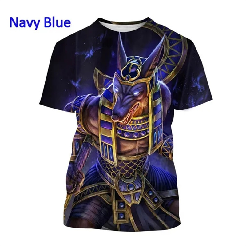 Grim Reaper Anubis 3D 프린트 티셔츠, - Men Fashion Egypt 리뷰 및 가격