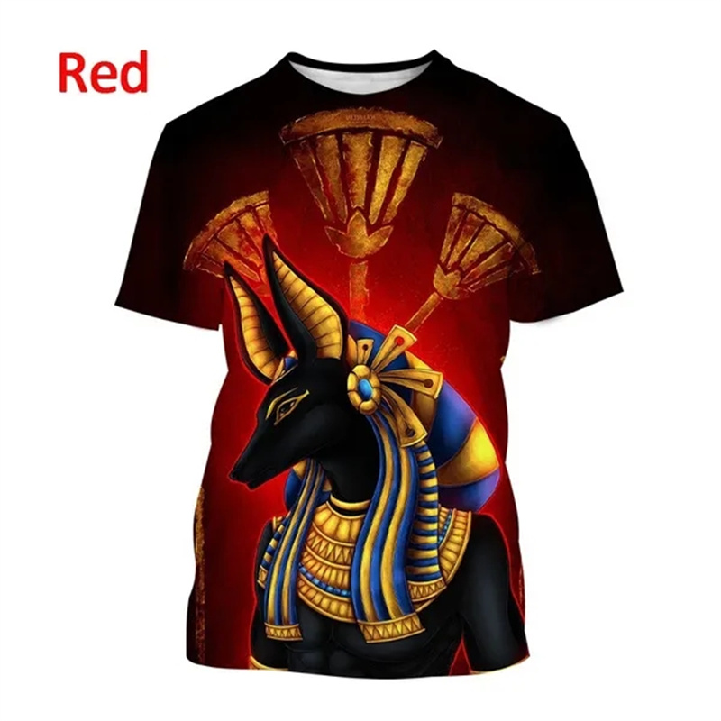Grim Reaper Anubis 3D 프린트 티셔츠, - Men Fashion Egypt 리뷰 및 가격
