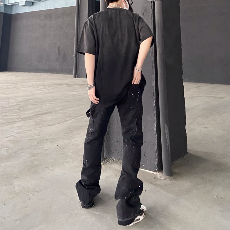 2025 New Graffiti Splash Ink D - Men'S Fashion Jeans And Boots 리뷰 및 가격