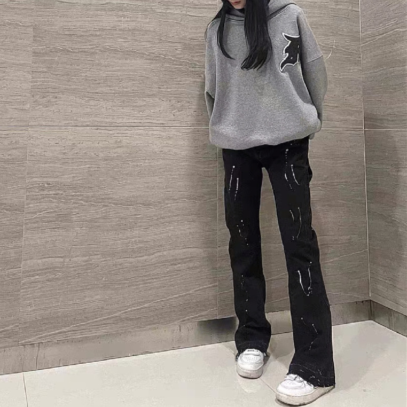 2025 New Graffiti Splash Ink D - Men'S Fashion Jeans And Boots 리뷰 및 가격