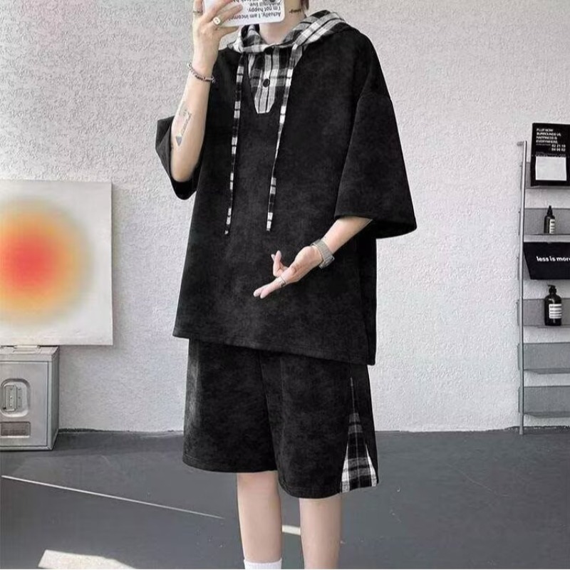 M-8XL 플러스 사이즈 남성 의류 반팔 후드 티셔츠  - Men'S Fashion Plus 리뷰 및 가격