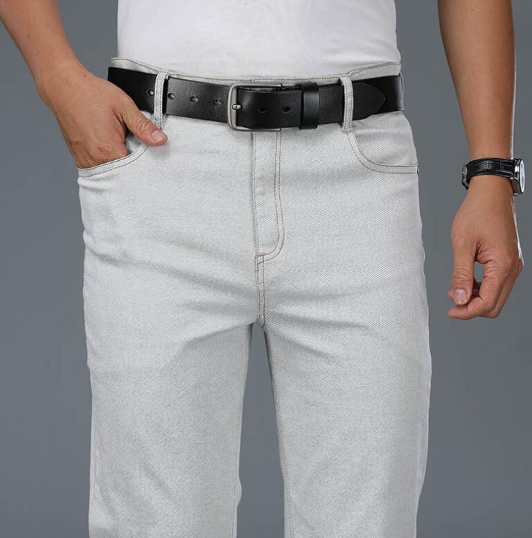 남성용 베이지 루즈 청바지, 데님 바지, 캐주얼 와이드 - Men'S Fashion Jeans And Boots 리뷰 및 가격
