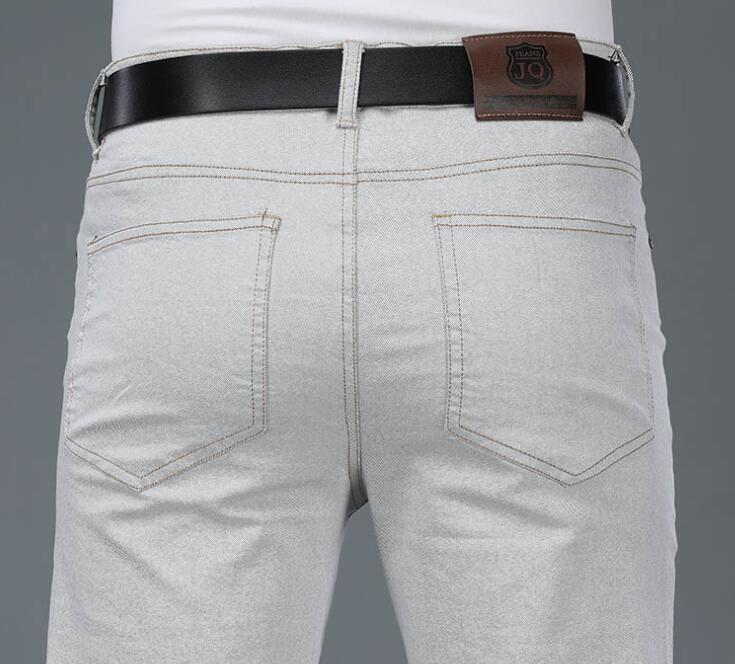 남성용 베이지 루즈 청바지, 데님 바지, 캐주얼 와이드 - Men'S Fashion Jeans And Boots 리뷰 및 가격