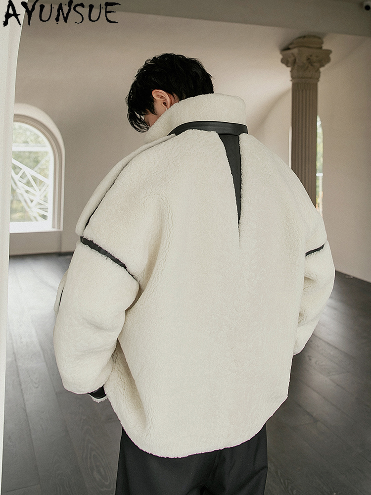 AYUNSUE 럭셔리 천연 모피 코트 남자 패션 짧은  - Men'S Fashion Zipper Jacket 리뷰 및 가격