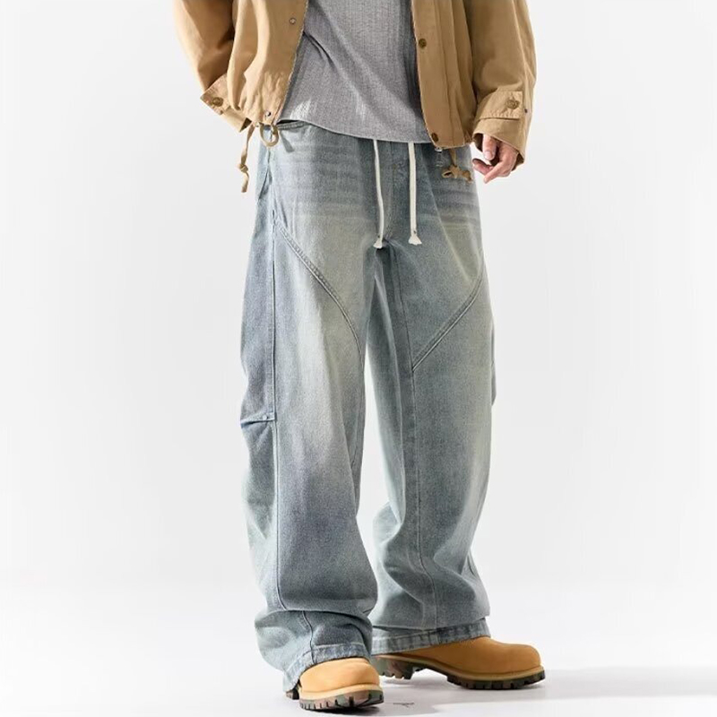 빈티지 남성 스트레이트 레그 아메리칸 스타일 데님 팬츠 - Men'S Fashion Jeans And Boots 리뷰 및 가격