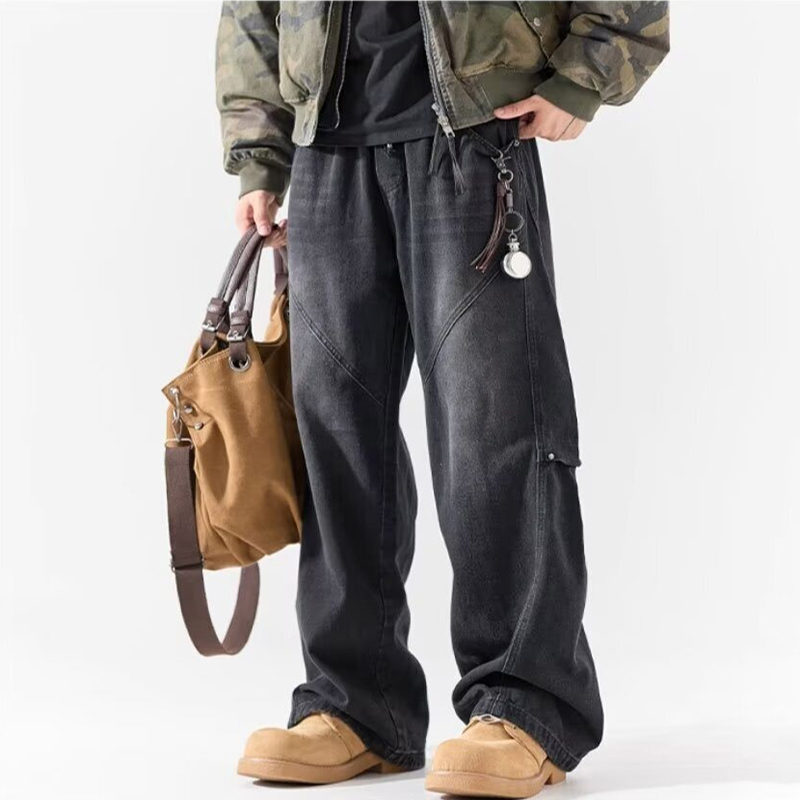 빈티지 남성 스트레이트 레그 아메리칸 스타일 데님 팬츠 - Men'S Fashion Jeans And Boots 리뷰 및 가격